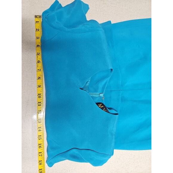 Vintage 100% Silk Womens Dress Size 6 Office Event Mature Luxury Midi M.X.I. - Picture 8 of 9